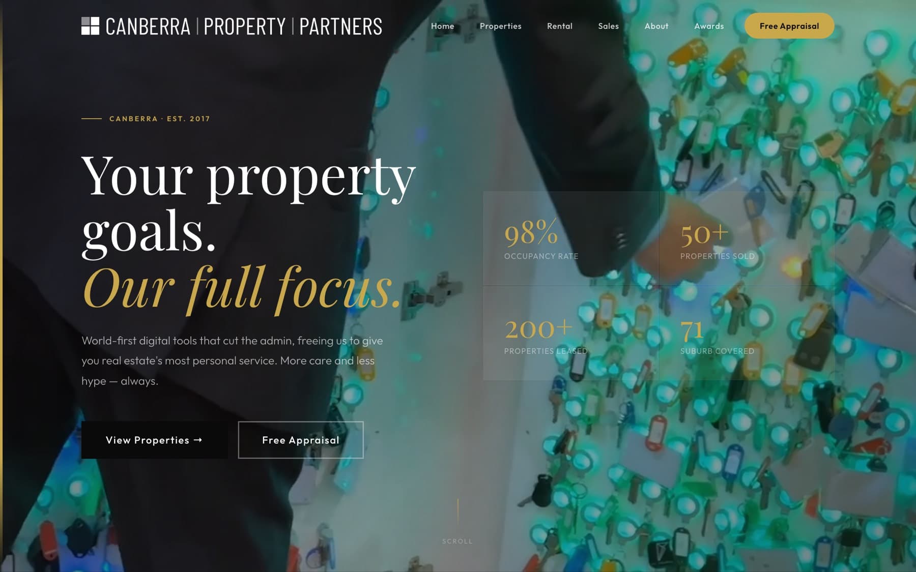 The Canberra Property Partners website