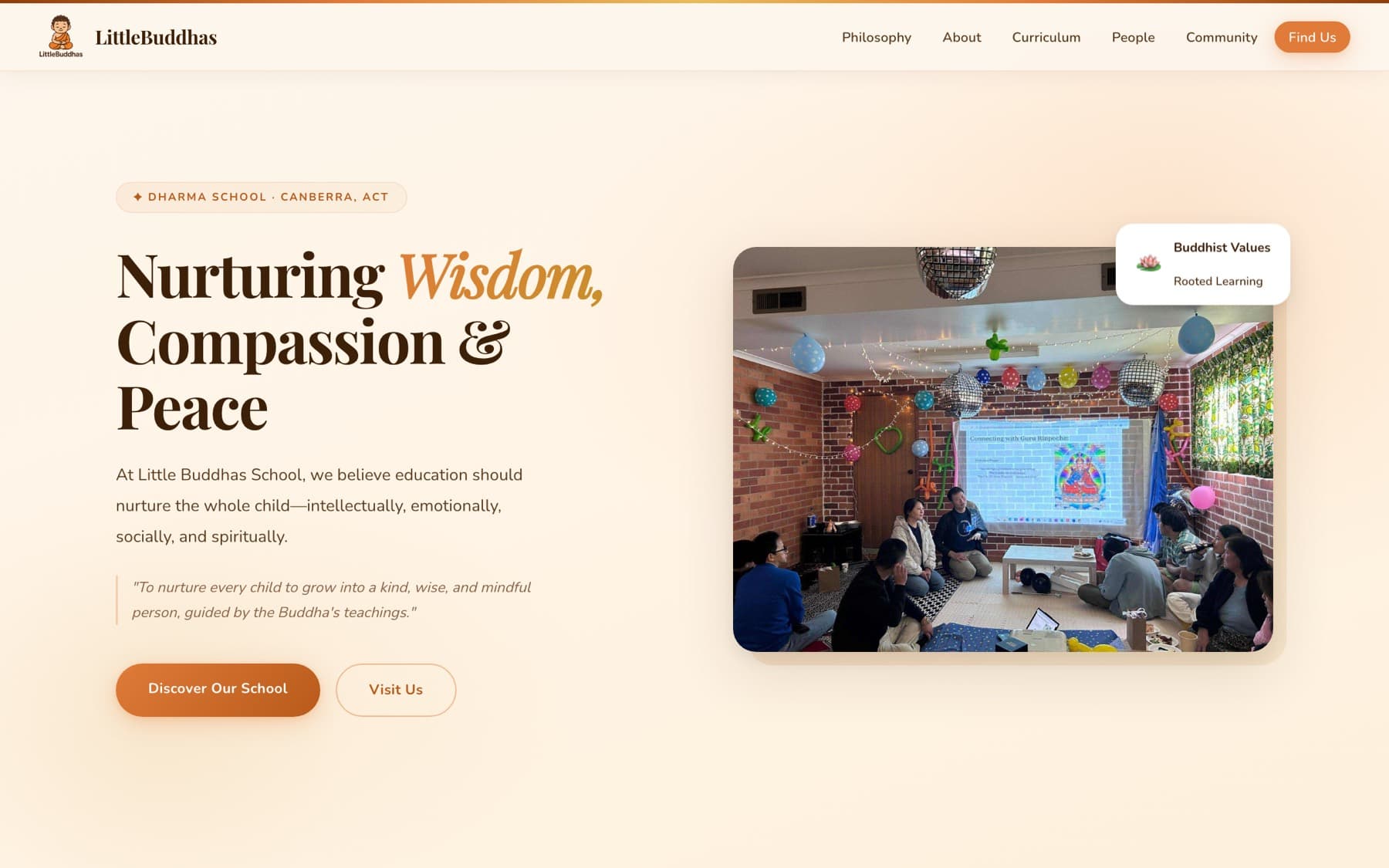 The LittleBuddhas Dharma School website